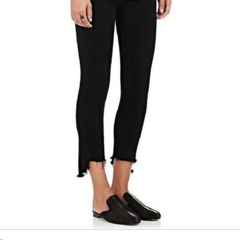 Rag and Bone Black Hampton 10in Capris